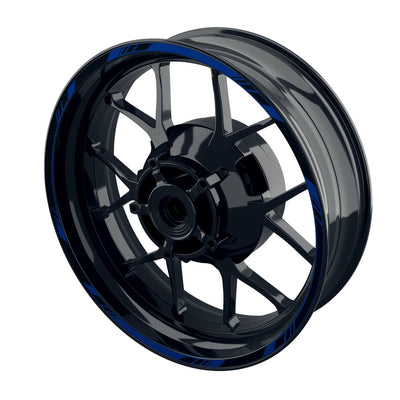 Felgenrandaufkleber V1 schwarz blau