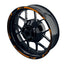 Felgenrandaufkleber V1 schwarz orange