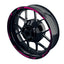 Felgenrandaufkleber V1 schwarz pink