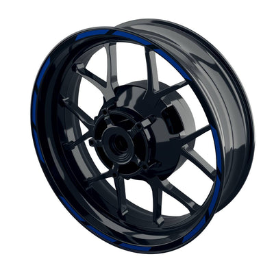 Felgenrandaufkleber V2 schwarz blau