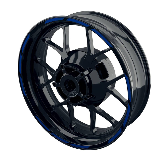 Felgenrandaufkleber V2 schwarz blau