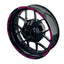 Felgenrandaufkleber V2 schwarz pink