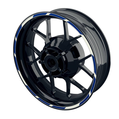 Felgenrandaufkleber V2 weiss blau