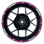 Felgenrandaufkleber V2 weiss pink Frontansicht