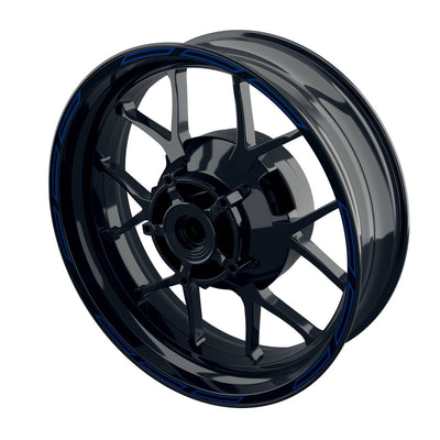 Felgenrandaufkleber V3 schwarz blau