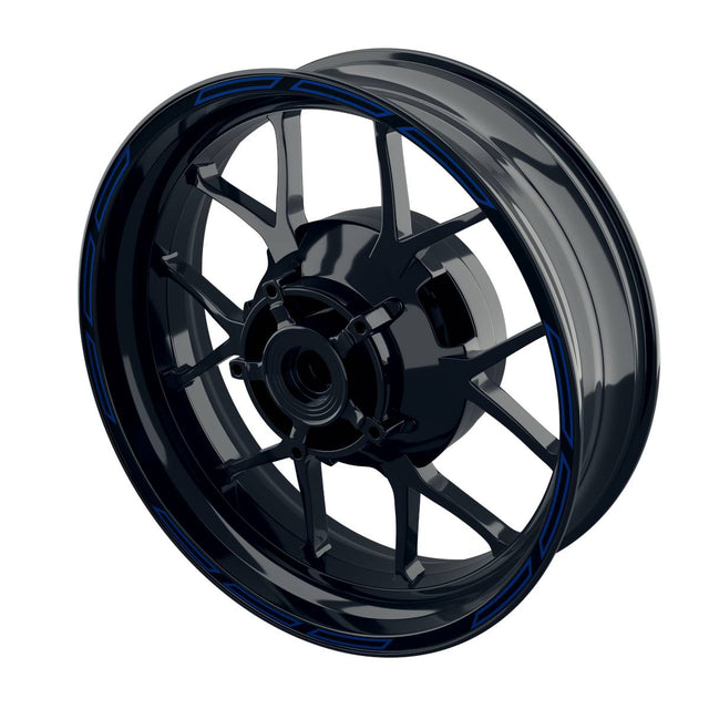 Felgenrandaufkleber V3 schwarz blau