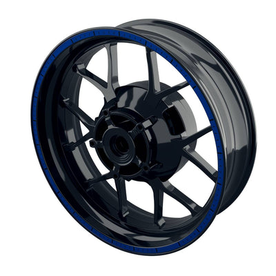 Felgenrandaufkleber V4 schwarz blau