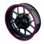 Felgenrandaufkleber V4 schwarz pink