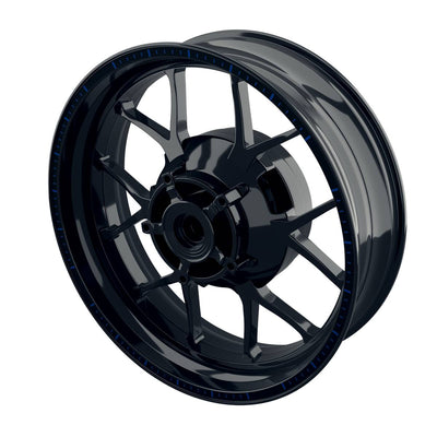 Felgenrandaufkleber V5 schwarz blau