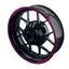 Felgenrandaufkleber V6 schwarz pink