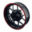 Felgenrandaufkleber V6 schwarz rot