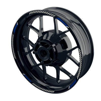 Felgenrandaufkleber V7 schwarz blau