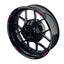 Felgenrandaufkleber V7 schwarz pink