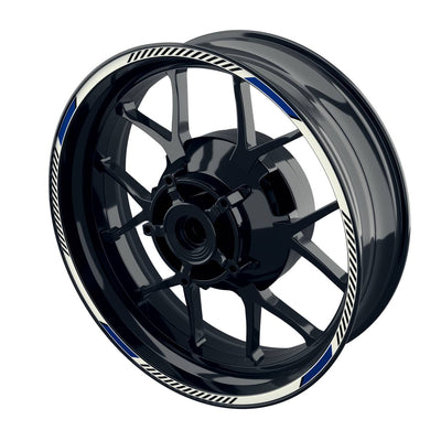 Felgenrandaufkleber V7 weiss blau