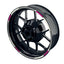Felgenrandaufkleber V7 weiss pink