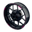 Felgenrandaufkleber V8 schwarz pink