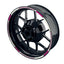 Felgenrandaufkleber V8 weiss pink