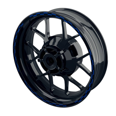 Felgenrandaufkleber V9 schwarz blau