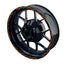 Felgenrandaufkleber V9 schwarz orange