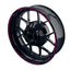 Felgenrandaufkleber V9 schwarz pink