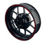 Felgenrandaufkleber V9 schwarz rot
