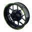 Felgenrandaufkleber V10 schwarz gruen