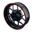 Felgenrandaufkleber V10 schwarz rot