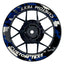 Individuelle Felgenaufkleber "Camouflage" blau Premium Wheelsticker keine