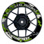 Individuelle Felgenaufkleber "Camouflage" grün Premium Wheelsticker keine