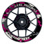 Individuelle Felgenaufkleber "Camouflage" pink Premium Wheelsticker keine