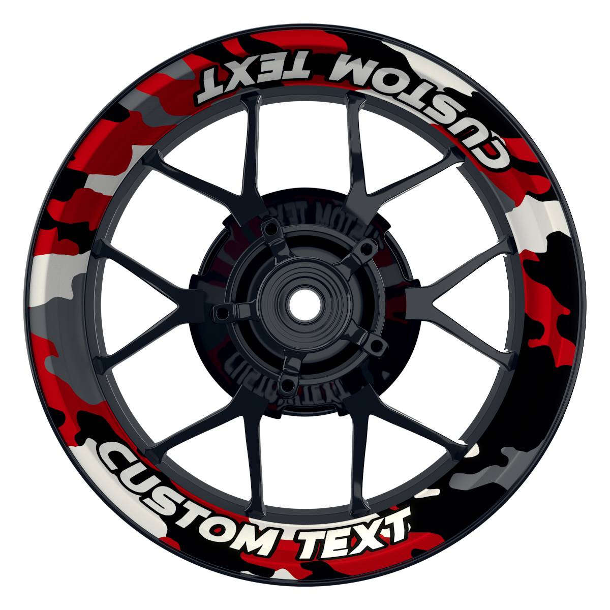 Individuelle Felgenaufkleber "Camouflage" Premium Wheelsticker keine