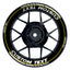 Individuelle Felgenaufkleber "Clean" schwarz Premium Wheelsticker gelb
