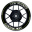 Individuelle Felgenaufkleber "Clean" schwarz Premium Wheelsticker grün