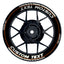 Individuelle Felgenaufkleber "Clean" schwarz Premium Wheelsticker orange