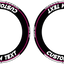 Individuelle Felgenaufkleber "Clean" schwarz Premium Wheelsticker pink
