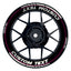Individuelle Felgenaufkleber "Clean" schwarz Premium Wheelsticker pink