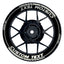 Individuelle Felgenaufkleber "Clean" schwarz Premium Wheelsticker schwarz