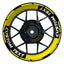 Individuelle Felgenaufkleber "Concept"Premium Wheelsticker gelb