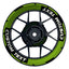 Individuelle Felgenaufkleber "Concept"Premium Wheelsticker grün