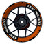 Individuelle Felgenaufkleber "Concept"Premium Wheelsticker orange