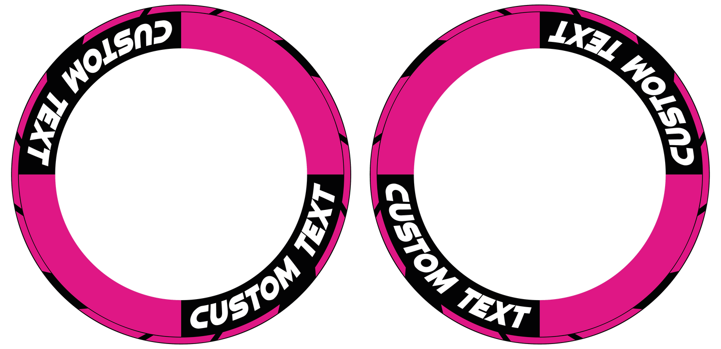 Individuelle Felgenaufkleber "Concept"Premium Wheelsticker pink