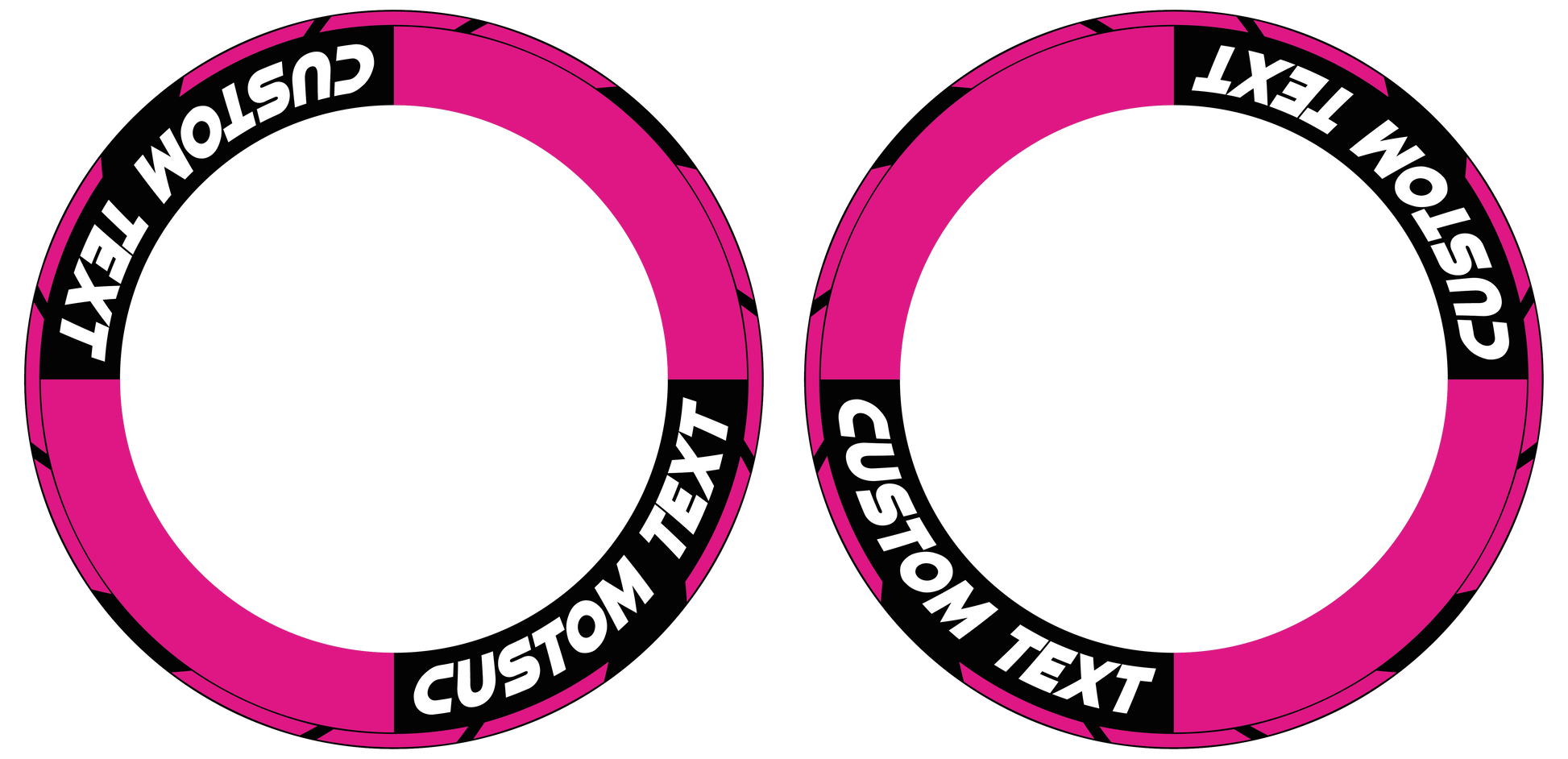 Individuelle Felgenaufkleber "Concept"Premium Wheelsticker pink