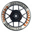Individuelle Felgenaufkleber "GRID weiss" Premium Wheelsticker orange