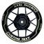 Individuelle Felgenaufkleber "Lightning" schwarz Premium Wheelsticker grün