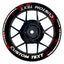 Individuelle Felgenaufkleber "Roadrage schwarz" Premium Wheelsticker keine
