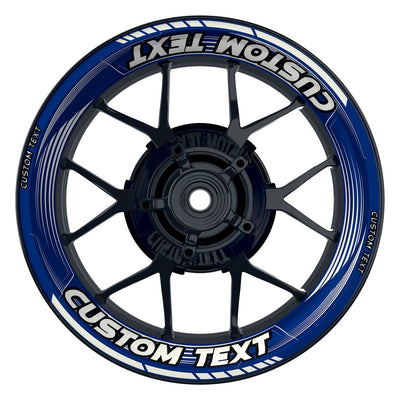 Individuelle Felgenaufkleber "Saw" Premium Wheelsticker blau