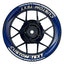 Individuelle Felgenaufkleber "Saw" Premium Wheelsticker blau