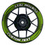 Individuelle Felgenaufkleber "Saw" Premium Wheelsticker grün