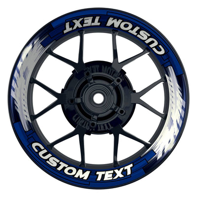Individuelle Felgenaufkleber "Space" Premium Wheelsticker blau