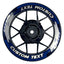 Individuelle Felgenaufkleber "Space" Premium Wheelsticker blau